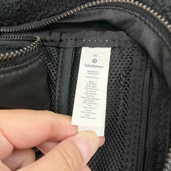 Lululemon City Adventurer Mini Wool Sherpa Shearling Fleece Zip Backpack - Picture 16 of 16